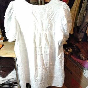 Hudson north med. White baby doll dress